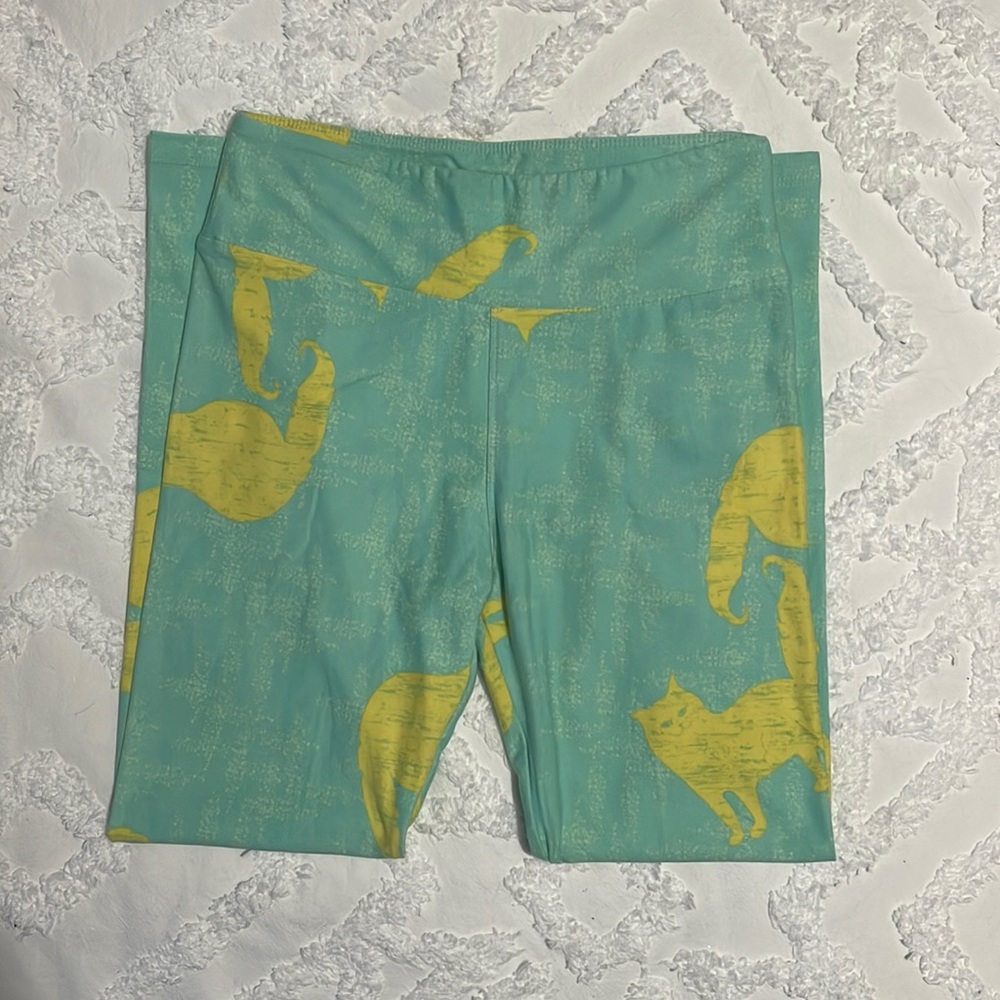LuLaRoe Pastel Cat Leggings